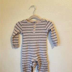 Old Navy Cream and Black Bodysuit One Piece